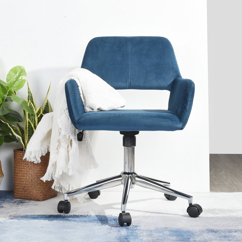 Chaise de bureau Requita, Bleu