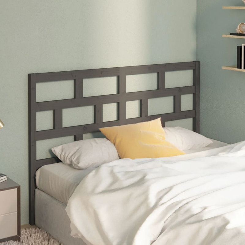 Macintyre Solid Wood Headboard, Grey, 156 x 100 cm