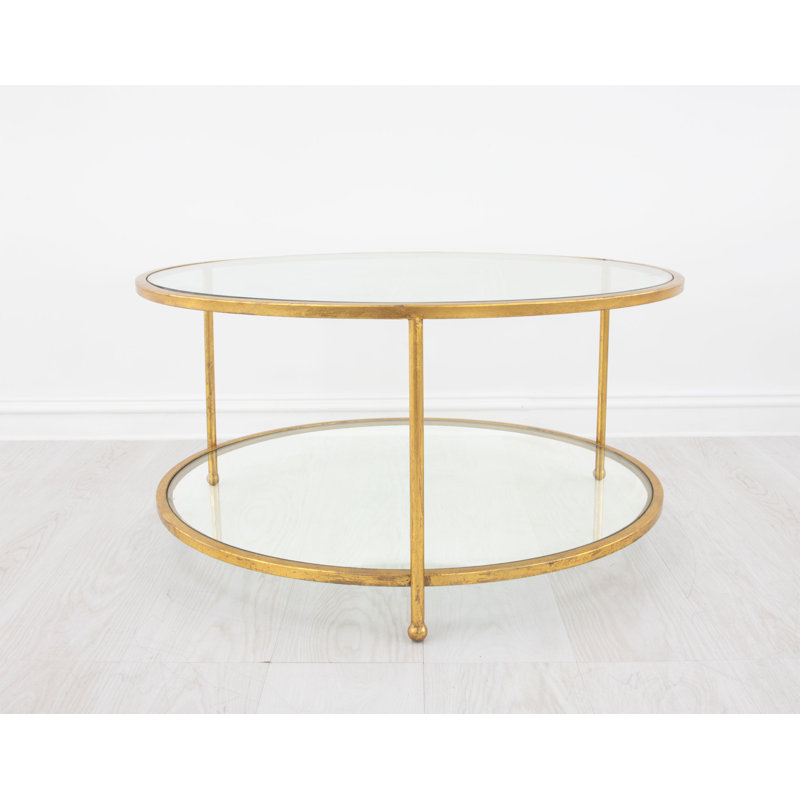 Lilia Coffee Table, Gold