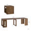 Table de salle à manger extensible et pliable, console de salon rectangulaire multifonctionnelle en bois extensible, options de longueur de table
