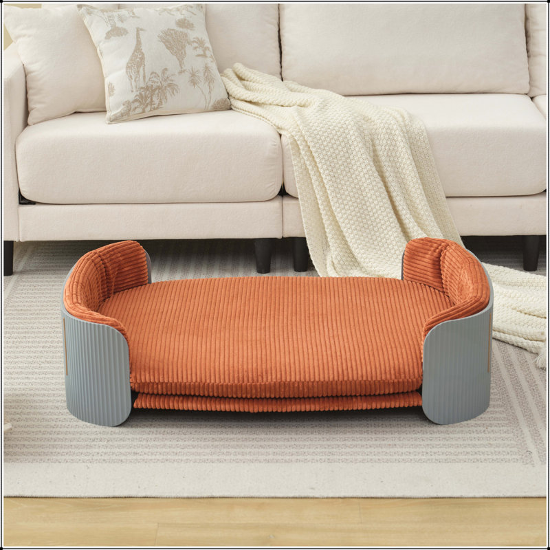 Lit pour animaux de compagnie, Gris / Brun, H 10,23 po x l 40,55 po x P 28,74 po