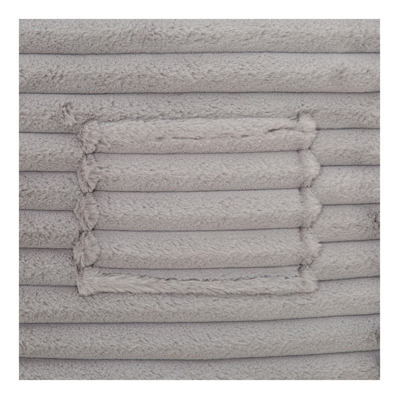Canapé 1pc, Gris clair, H 30 po x l 72 po x P 72 po