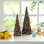 12"/16''H Set Of 2 Easter Rattan And Berries Table Tree