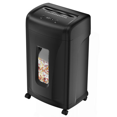 Grande déchiqueteuse à papier haute sécurité 22 feuilles avec poubelle coulissante 9,24 gallons