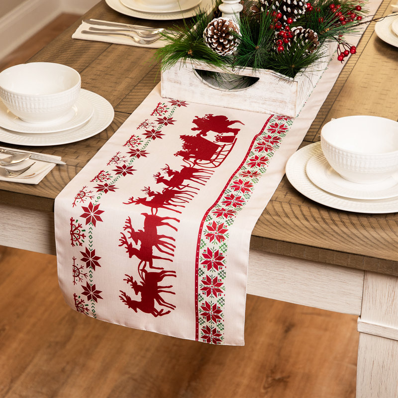Chemin de table rectangulaire Dashing Through The Snow - 72 po