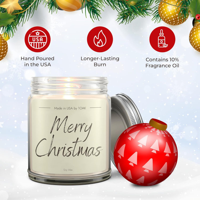 ‎Merry Christmas Scented Jar Candle