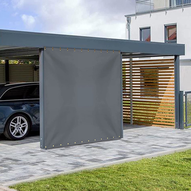 Bâche de protection extérieure résistante et résistante aux rayons UV (10 x 10 pi), H 120 po x l 120 po, gris