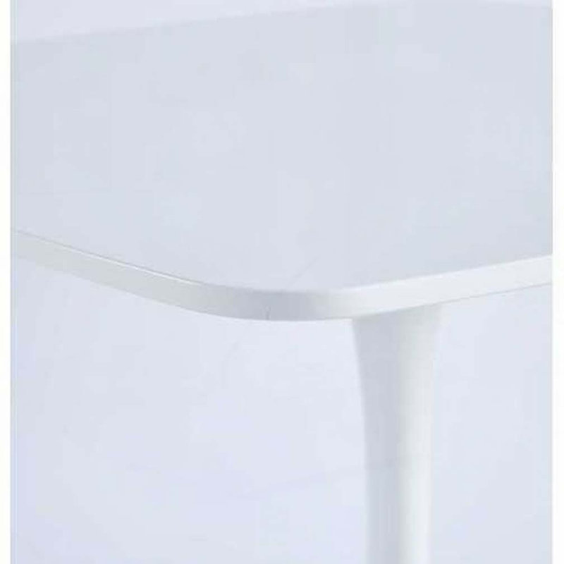 Table de salle à manger 31,5 ", Blanc, H 28,93 po x l 31,5 po x P 31,5 po, Blanc