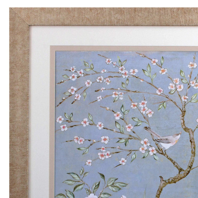 «Spring Mural I», art mural encadré brun