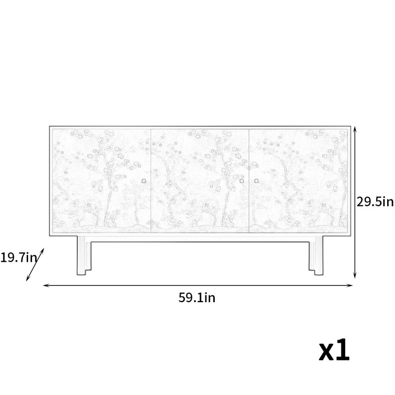 Console élégante et pratique 59,1