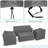 Patio Furniture Cover for 4 Piece Outdoor Furniture Set, Heavy-Duty Waterproof UV-Resistant Outdoor Furniture Cover Set,-42608849-42608855