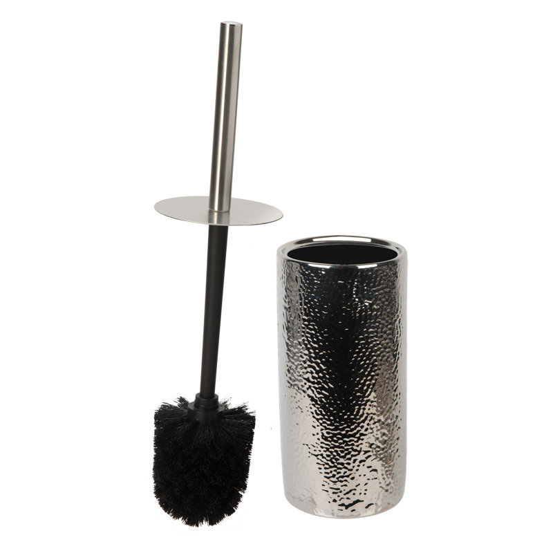 Martelé 8 po H Brosse de toilette et support autoportant