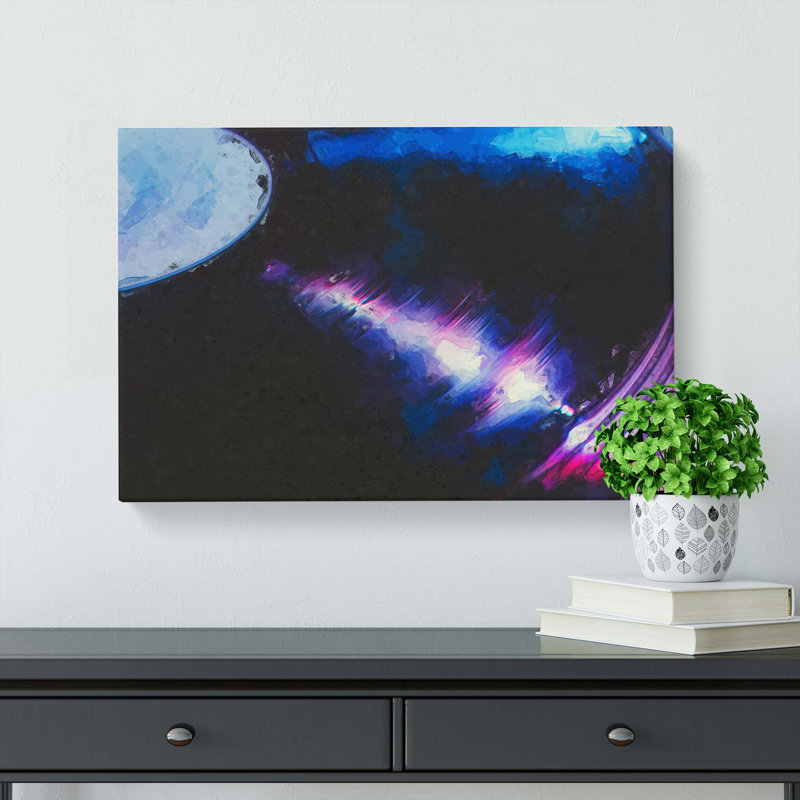 Vinyl Record Spin In Abstract - Wrapped Canvas Print, 50cm H x 76cm W x 3cm D