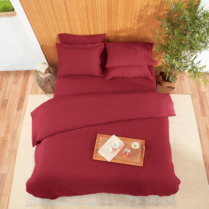 Duvet Cover, Twin Duvet Cover, Burgundy