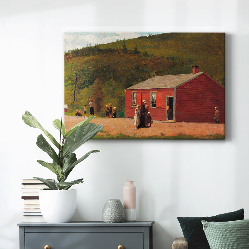 Paysage rétro - L XXVII, H 9 po x l 13 po x P 1,5 po, Toile tendue