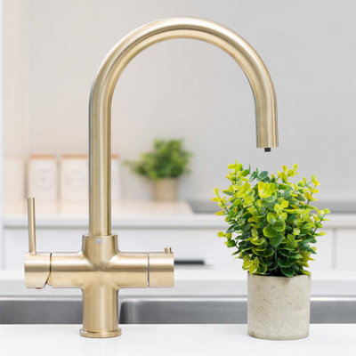 4-in-1 Instant Boiling and Filtered Water Tap - C Shape - 4 Litre Boiler