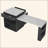82.6" Fluted Kitchen Island With Extendable Dining Table For 4-6, Island Table For Kitchen With Power Outlet, Kitchen Table With Double-Side Storage, 2 Drawers 2 Side Open Shelves-708204855