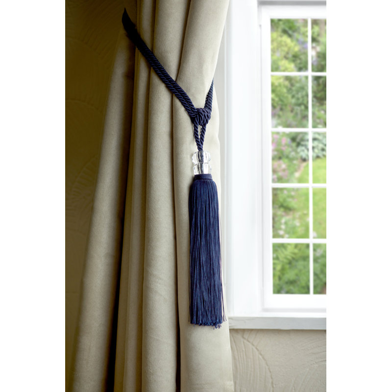 Epworth Navy Polyester 1cm Curtain Holdback/Tieback