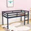 Twin Loft Bed With Enhanced Safety Features And Ladder-1086596881