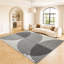 Abstract Machine Printed Shag Area Rug-121706601