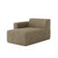 Chaise longue simple en velours côtelé Berlare-944318875