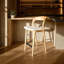 Tabouret de comptoir tapissier Rena-1961571477