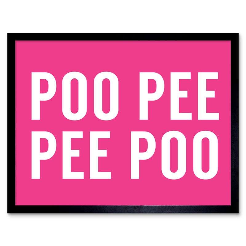 Ludene Poo Poo Pee Pee - Single Picture Frame Print
