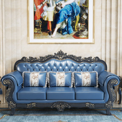 New Chinese style leather sofa.