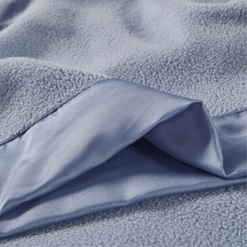 Couverture en micropolaire très grand, Bleu, L 108 po x l 90 po