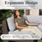  Modern Outdoor Wicker Rattan Patio Modular Single Chairs (set Of 2) With 6-inch Thick Cushions-1013774921