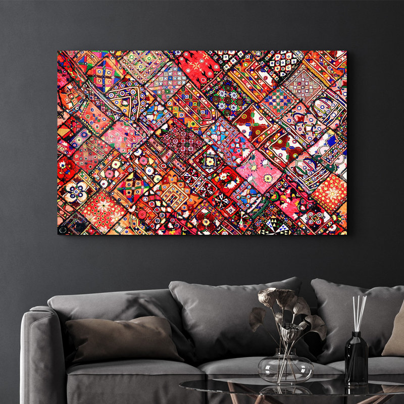 Élégante peinture murale en verre trempé de 13,8 po x 21,7 po | 100% verre trempé, épaisseur: 0,16 pouce | Imprimé UV pour des couleurs éclatantes | Parfait pour la décoration intérieure, le salon et les espaces de bureau