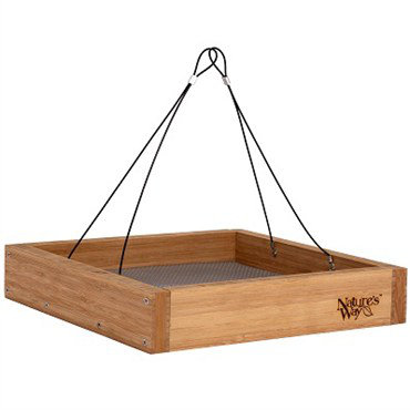 Metal Hanging Tray Bird Feeder