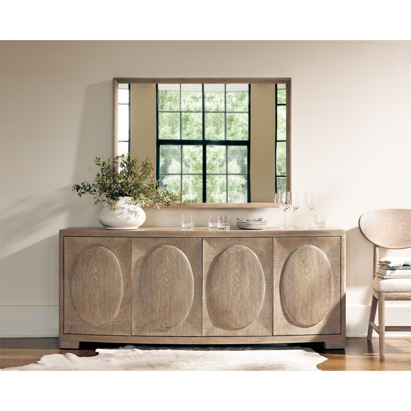 Aventura 78'' Rustic Brown Solid Wood Sideboard