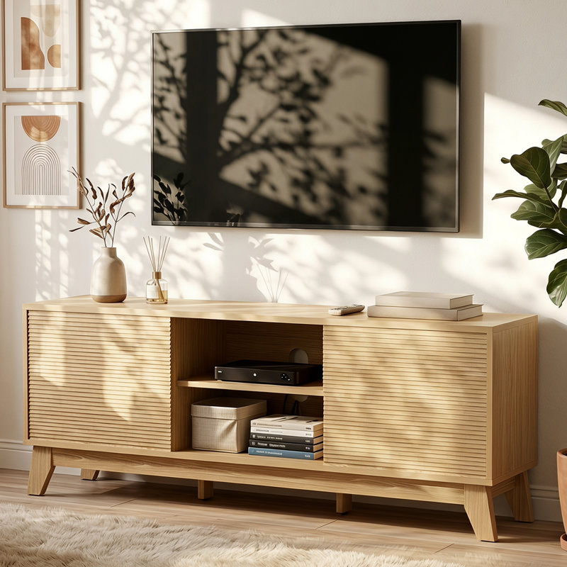 Meuble télé 58 po, Naturel
