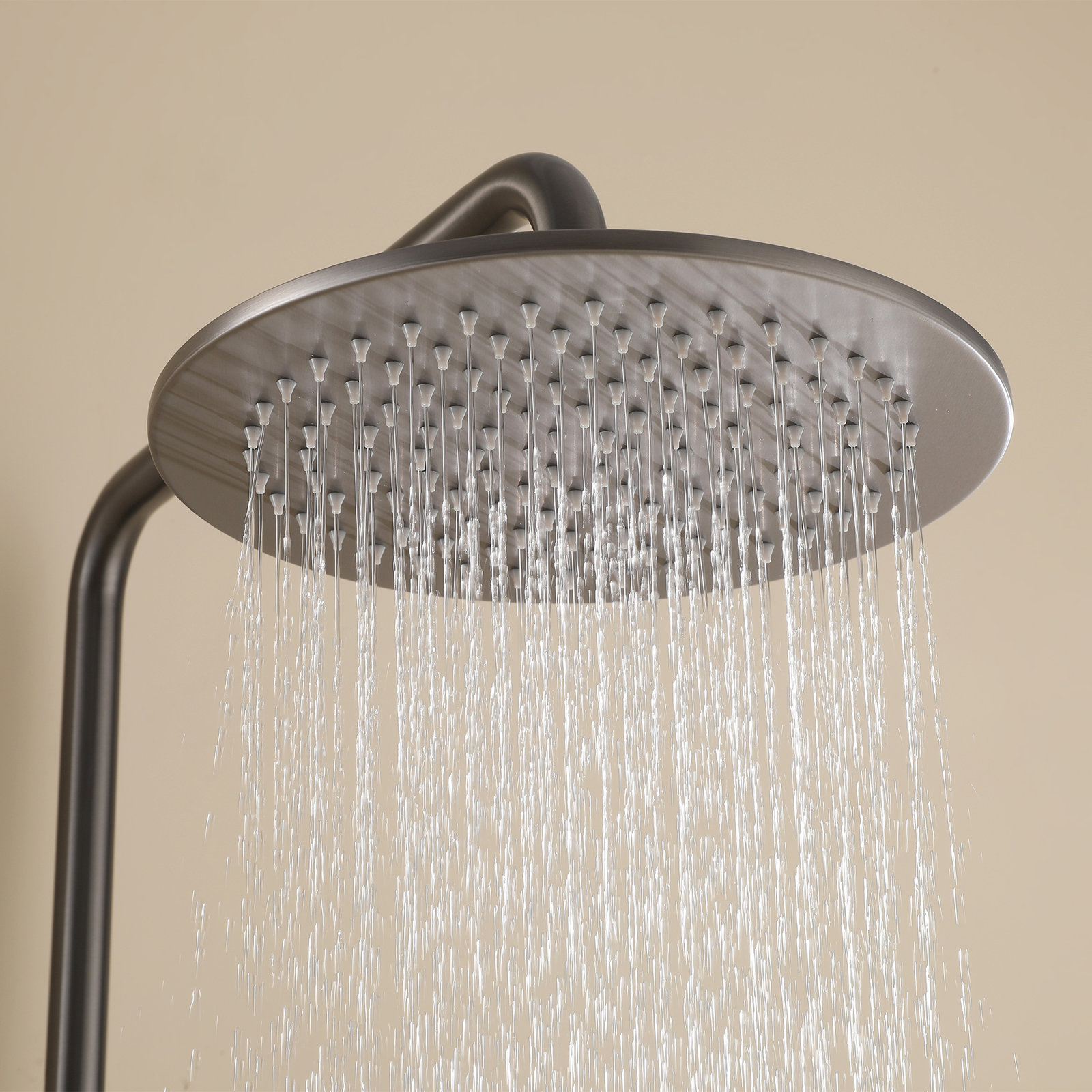 Wall Mount Outdoor Shower, Gun Gray