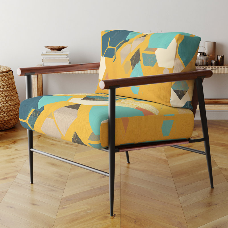 Fauteuil d'appoint rembourré Depp, Noir, noir, noir, noir