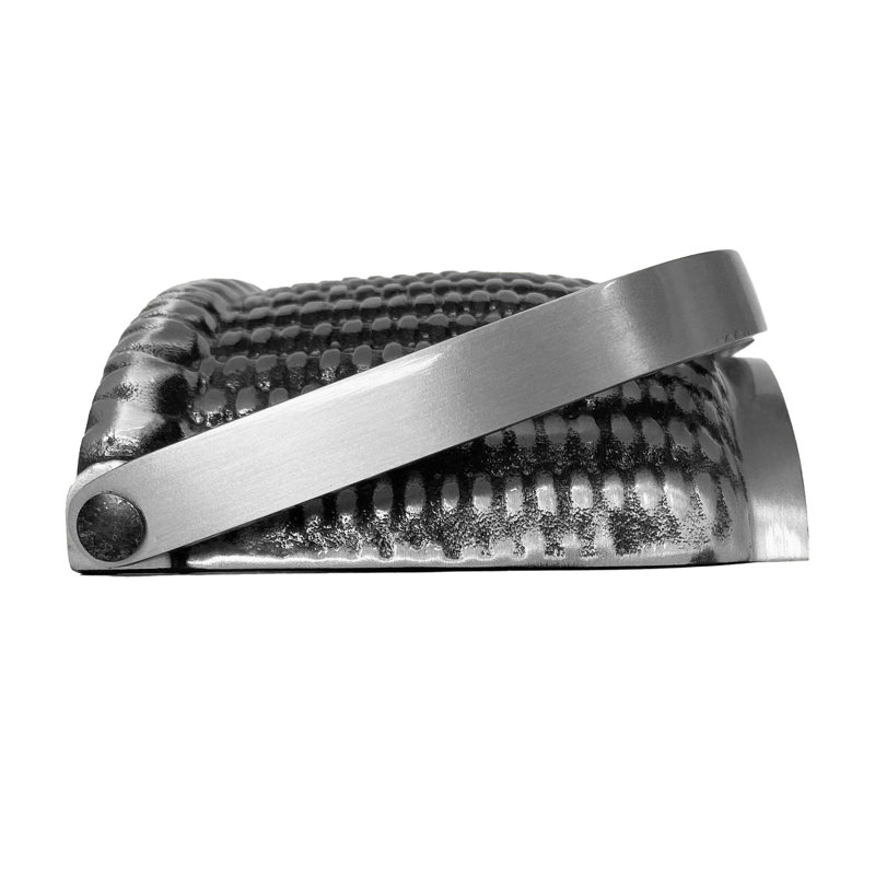 Heurtoir de porte panier Nantucket, Argent nickel