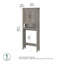 Rangement autoportant au-dessus de la toilette l 29,4 po x H 68,11 po x P 8,78 po Edion-208643689