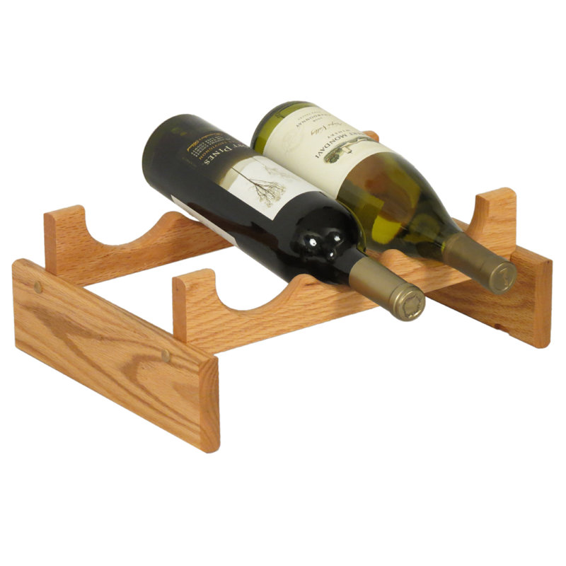 Support à vin de table Geis, Chêne clair