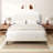 Upholstered Platform Bed with Adjustable Headboard and LED Lights-1452318475