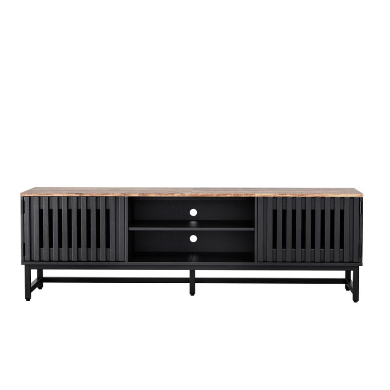 Media Console (Black+Brown)