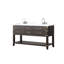 Double Bath Vanity 22 in. D, Carrara Marble Top, and Faucet Set-8182193-8182191