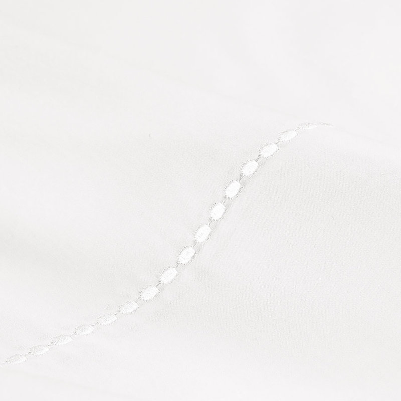 300 Thread Count 100% Cotton Sheet Set, Queen Sheet Set+Fitted Sheet+4 Pillowcases, White