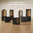 Modular Storage Display Cabinet with Doors  (Set of 1), Black-1280478692