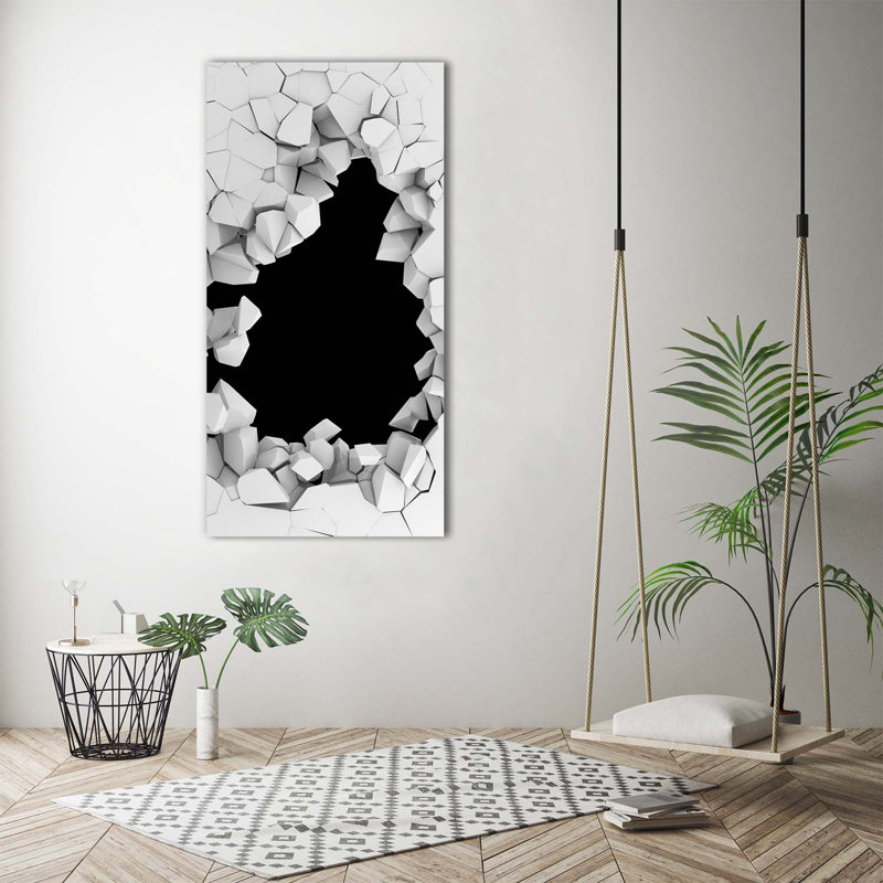 A Hole In The Wall - Wrapped Canvas Print, 140cm H x 70cm W