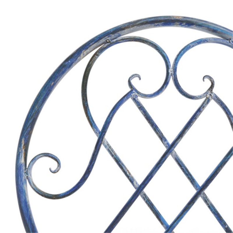 Craciuna 2 - Person Patio Dining Set with Round Table, Mossy Blue
