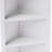 Corner Storage Cabinet With 2 Doors, 5-Tier Metal Cabinet With Adjustable Shelves