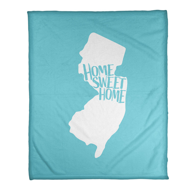 Jeté polaire new jersey the home, l 52,5 po x L 62,5 po, Bleu sarcelle