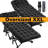 2 Packs Oversized XXL Folding Bed Cot with Mattress, 78in* 32in Folding Camping Cots with Carry Bag, Black-73018165