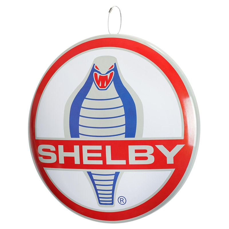 Panneau mural en dôme Shelby Cobra - 15,5 po x 15,5 po